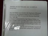 RARE COLT WALKER 1847 "B" CO 25 PISTOL - 13 of 17