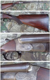 1901 engraved high grade Hollenbeck Gun Company Drilling 12 x 32-40Serial #16 - 1 of 15