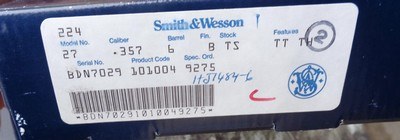 Smith & Wesson Model 27-4 revolver 357 Magnum like 