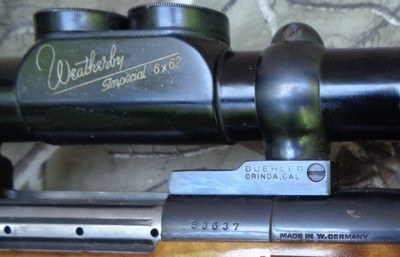 Weatherby Mark V Varmint Master 224 Wby Mag with Weatherby Imperial 6-62 scope - Image 9 of 11