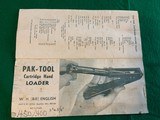 PAK-TOOL Cartridge handloader - 1 of 10