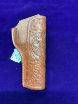 LAWRENCE 33F FLOWER CARVED HOLSTER - 1911 .45 - 1 of 8