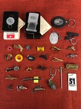 ASSORTED PINS,TACKS,KEY CHAINS