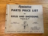 REMINGTON-1950 PARTS PRICE LIST