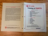 RUGER CATALOG OF PARTS 1984