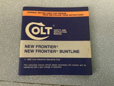 COLT SAFETY AND INSTRUCTION MANUAL
