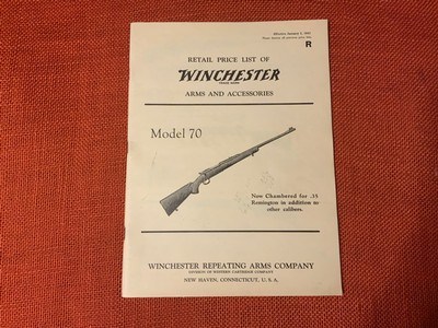 WINCHESTER -PRE WAR CATALOG/PRICE LIST-1941
