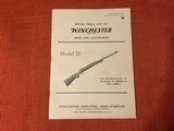 WINCHESTER -PRE WAR CATALOG/PRICE LIST-1941