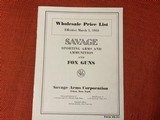 SAVAGE SPORTING ARMS ANDAMMUNITION-1934 - 1 of 9