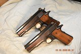 John Giles Bullseye pistols, pair with 50yd test target - 1 of 15