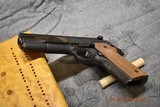 John Giles Bullseye pistols, pair with 50yd test target - 9 of 15