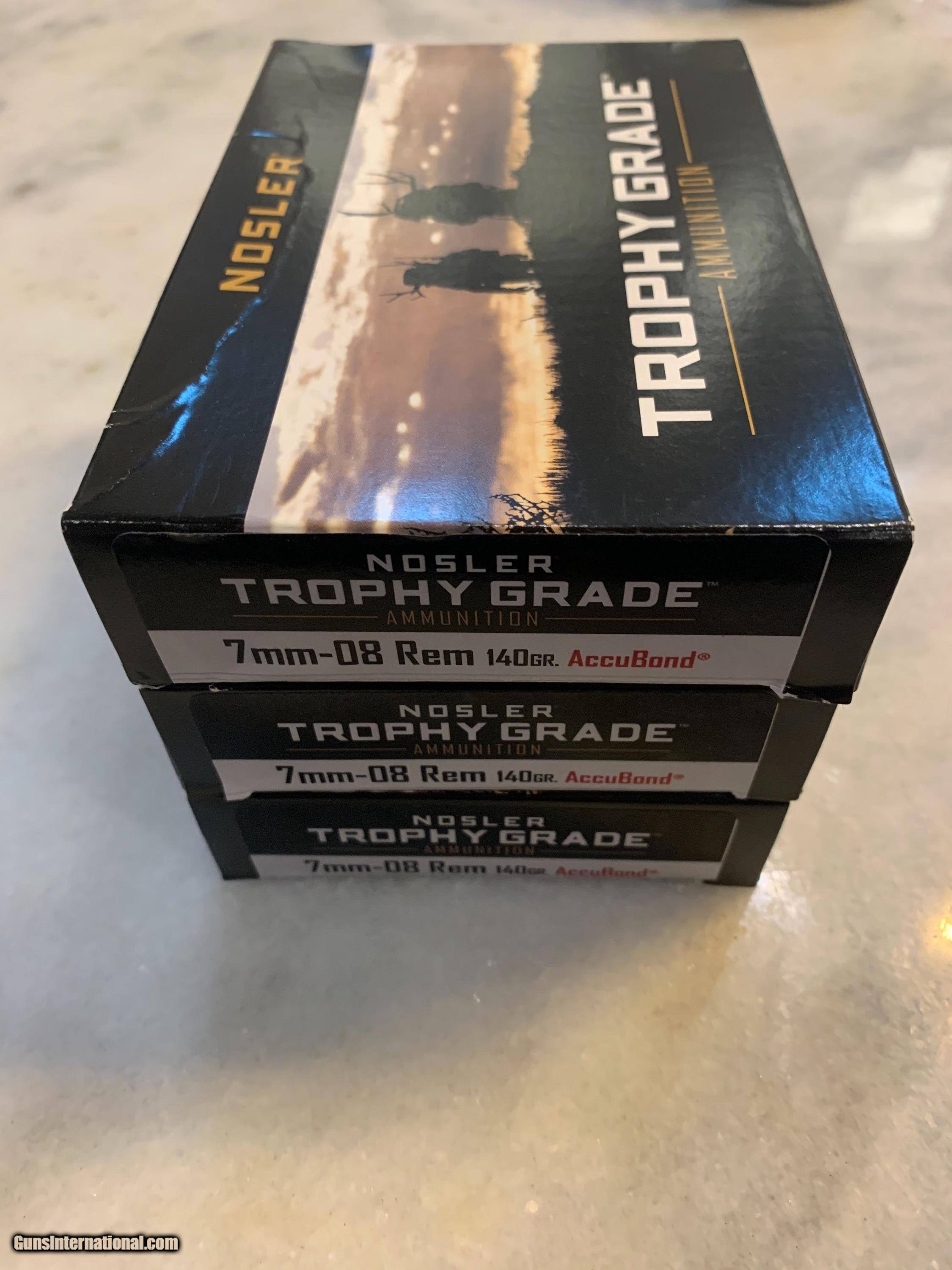 Nosler Trophy Grade 7mm-08 60 rounds