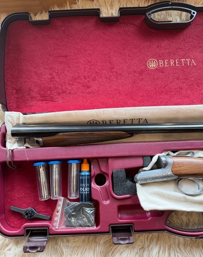 Beretta 486 Parallelo 20 Gauge – UNFIRED – 28" Barrels – Complete Factory Package – Beautiful Walnut - Image 11 of 14