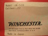 winchester model 52 B sporter like new in box - 11 of 12