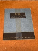 A.H. Fox Shotgun Catalog w/ Price List - Original not Reproduction