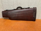 Rare Abercrombie & Fitch New York Leather 2 Barrel Case - 2 of 8