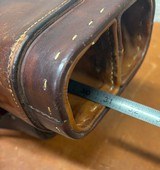 H.H. Heiser Vintage Leather Gun Case up to 30.5