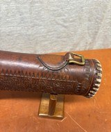 Fancy and High Quality Leather Vintage Shotgun Case - Ward MFG Co. - 6 of 14