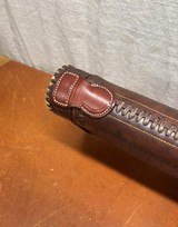 Fancy and High Quality Leather Vintage Shotgun Case - Ward MFG Co. - 10 of 14