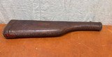 Fancy and High Quality Leather Vintage Shotgun Case - Ward MFG Co. - 11 of 14