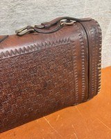 Fancy and High Quality Leather Vintage Shotgun Case - Ward MFG Co. - 4 of 14