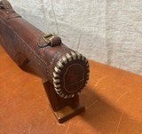 Fancy and High Quality Leather Vintage Shotgun Case - Ward MFG Co. - 5 of 14