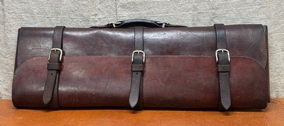 H.H. Heiser Leather Russet Leather Roll Gun Case