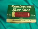 RARE UNOPENED WOOD CASE OF REMINGTON SHUR SHOT 16GA 1OZ #8 - 5 of 6