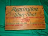 RARE UNOPENED WOOD CASE OF REMINGTON SHUR SHOT 16GA 1OZ #8 - 1 of 6