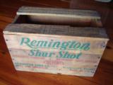 RARE 1/2 WOOD CASE OF REMINGTON 16GA. PAPER SHUR SHOT 10Z. #8 10 FULL ORIGINAL BOXES. - 4 of 9