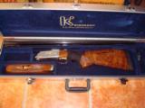 KRIEGHOFF K80 PLANTATION GOLD, WITH 4 GOLD INLAYS, AND NEW BAVARIAN WOOD, MINT. - 1 of 9