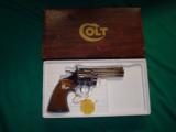 NIB COLT DIAMONDBACK REVOLVER. NICKEL FINISH, IN .38 SPECIAL. - 1 of 3