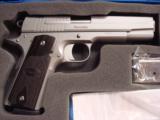 THIS N.I.B. SIG SAUER GRANITE SERIES, STAINLEEE REVOLUTION PISTOL, COMES WITH 2 MAGS. .45 CAL. - 2 of 4