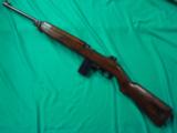 A FINE 1 GEN, WWII WINCHESTER M1 CARBINE. ALL ORIGINAL SAVE REAR SIGHT IN EXCELLENT CONDITION. - 1 of 8
