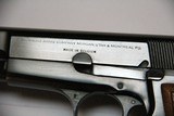 MINT! SCARCE 1971 Vintage Browning Belgium Hi Power "Sport" Model 9mm Pistol All Original w/Factory Magazine & Soft Pouch - 15 of 15