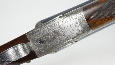 Holland & Holland Royal Model 20 gauge side by side with NEW 28 inch barrels located at our Dallas Showroom - Image 3 of 8