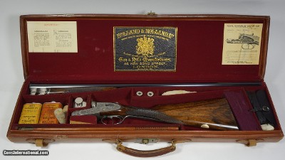 Holland & Holland Royal Model 20 gauge side by side with NEW 28 inch barrels located at our Dallas Showroom - Image 7 of 8