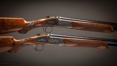 Holland & Holland 12 Gauge Matched Pair Of 'Sporting' Over-and-Under shotguns with 28 inch barrels.