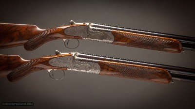 Holland & Holland 12 Gauge Matched Pair Of 'Sporting' Deluxe Model Over-and-Under shotguns with 28 inch barrels.