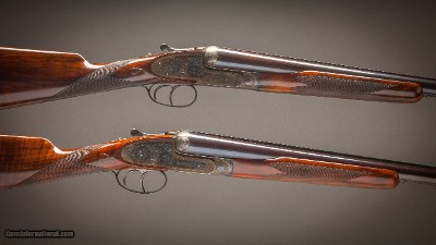 James Purdey Matched Pair Of 12 Gauge Best Sidelock Ejector Shotguns with 27 1/2 inch barrels