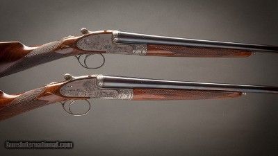 Holland & Holland pair of 28 gauge 'Royal' Deluxe Sidelock Ejector side by side shotguns with 27 inch barrels.