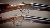 Lebeau Courally Imperial Extra Lux 12 gauge pair Sidelock Ejector Shotguns with 27 3/4 inch barrels.Double trigger and automatic safety - 1 of 8