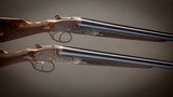 Lebeau Courally Imperial Extra Lux 12 gauge pair Sidelock Ejector Shotguns with 27 3/4 inch barrels.Double trigger and automatic safety - 2 of 8
