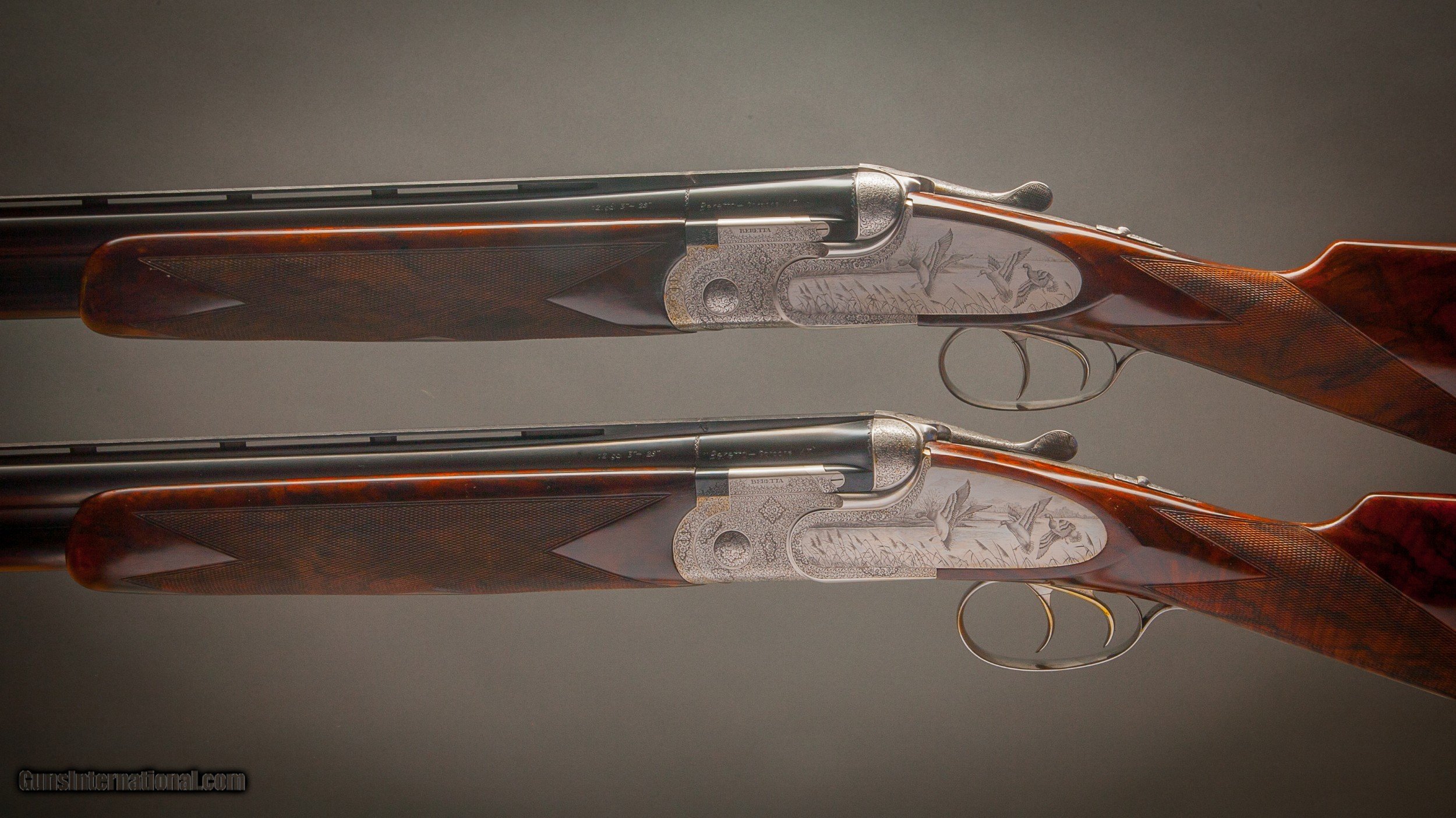 Beretta So9 Over And Under Shotguns With 28 Inch Barrels Sidelock