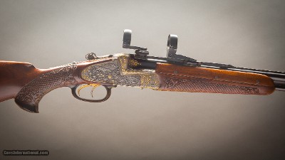 Hauptmann combination over & under in 20 gauge & .223 with extra interchangable 20 gauge barrels