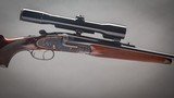 Fanzio side by side ejector double rifle chambered in .375 H&H belted magnum