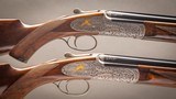 Charles Boswell 28 gauge matched pair of Round Body pinless sidelock ejector over & unders - 3 of 9