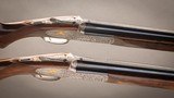 Charles Boswell 28 gauge matched pair of Round Body pinless sidelock ejector over & unders - 6 of 9