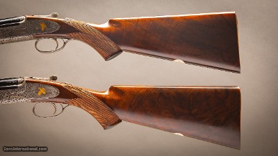 Charles Boswell 28 gauge matched pair of Round Body pinless sidelock ejector over & unders - Image 9 of 9