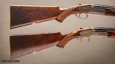 Charles Boswell 28 gauge matched pair of Round Body pinless sidelock ejector over & unders - Image 8 of 9
